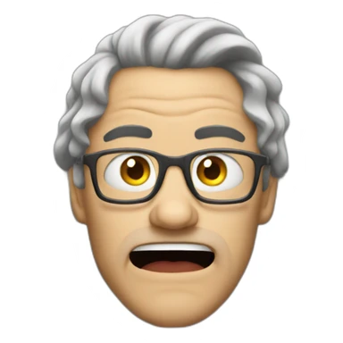 a mad person from traffic sticker