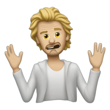 The Johnny Halliday's Ghost sick sticker