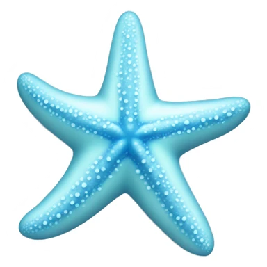 pastel blue starfish sticker