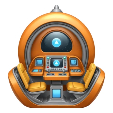 Escape pod in a space ship  sticker