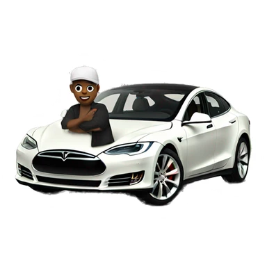 Me with my Tesla  sticker