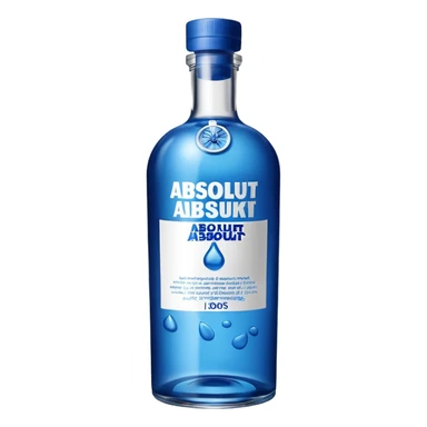 absolut bottle sticker