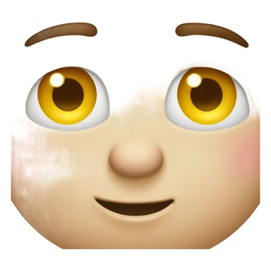 Blushing face sticker