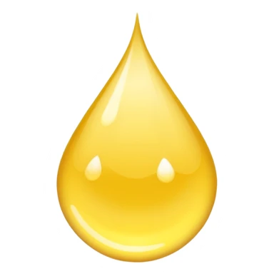 Yellow water drop sticker