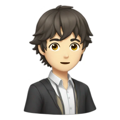 Anime flemmard  sticker