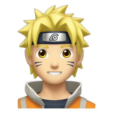 Naruto blond sticker