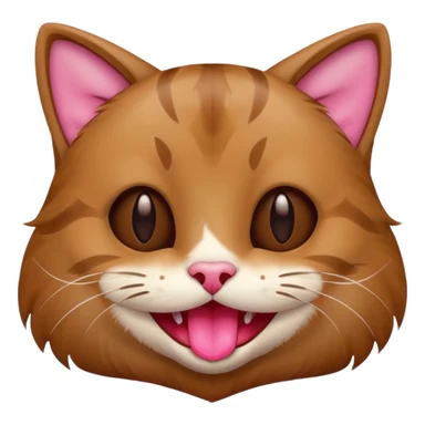 Cat  very happy bruin sticker