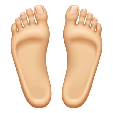 Sole feet with no toenails  sticker