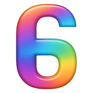 Letter G rainbow sticker