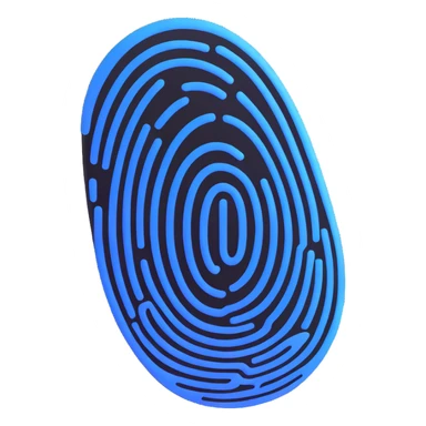 Fingerprint scanning for password security sticker