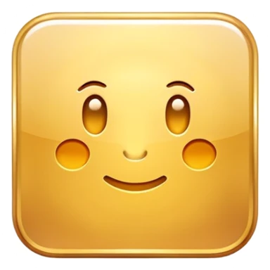 A golden square with a slight gradient sticker