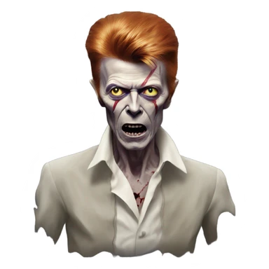 david bowie zombie dancing sticker