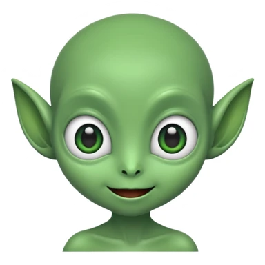 a bold cute aliens  sticker
