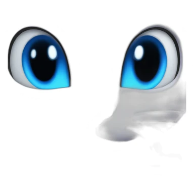 mewtwo with shiny blue eyes sticker