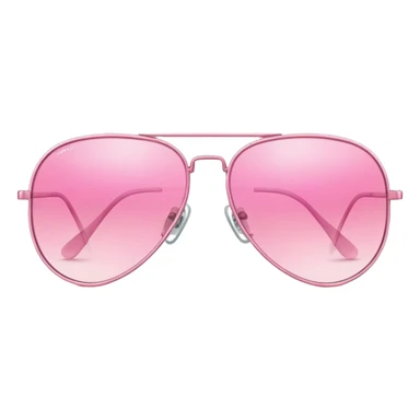 pink aviator glasses, classic pilot style with pink tinted lenses and thin metal frame sticker