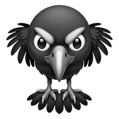 vulture emoju for use on Facebook sticker
