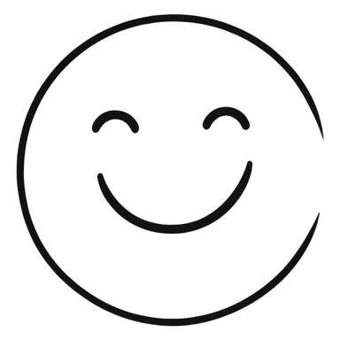 cute minimalist smiley face for girls  sticker