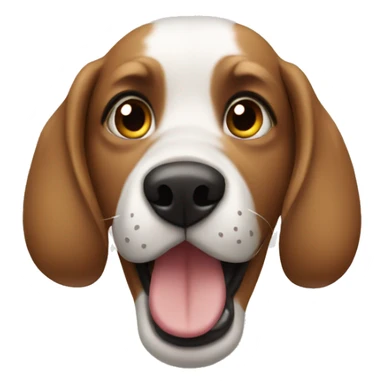 dog with a blog sticker