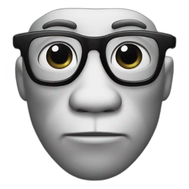 Singe Babouin lunettes noires sticker