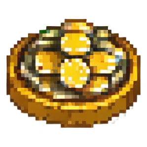 pile of gold coins sticker