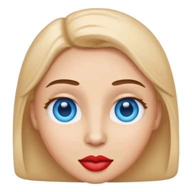 Este emoji con los ojos azules 😍 sticker