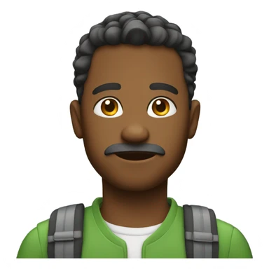 Man go to school sticker