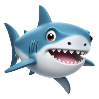 Cute baby shark sticker