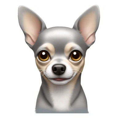 Grey hair chihuahua dog  sticker