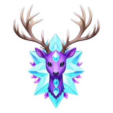 Pokemon legendary purple and cian crystal xerneas sticker