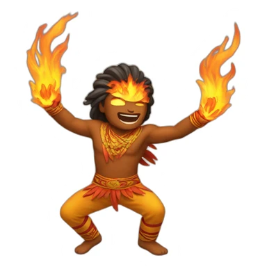 fire dance sticker