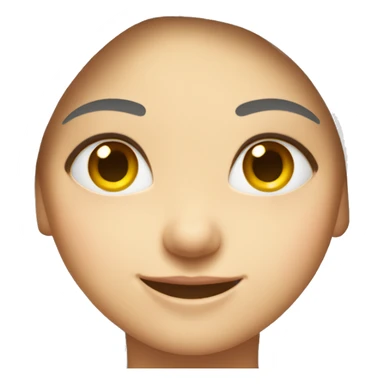 smiling girl in white shirt with smaller eyes  sticker