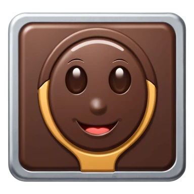 une tablette de chocolat emballé dans de l'aluminium sticker