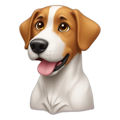 Chat jouant avec un chien sticker