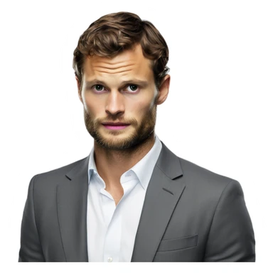 Realistic Photo Jamie Dornan as Mr Grey sticker