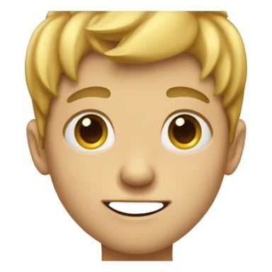 Boy mewing and looksmaxing sticker