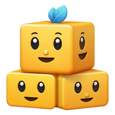 Stacked text sticker