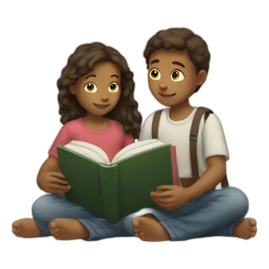 4 white kids reading the bible\ sticker