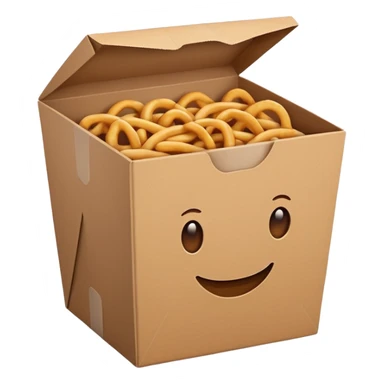 food takeaway box sticker