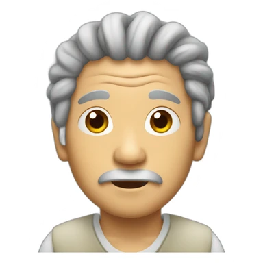 Asian grandad with dreds  sticker