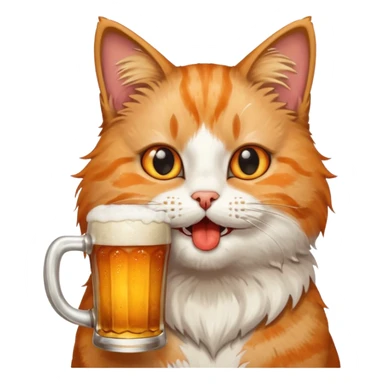 Gato tomando servesa sticker