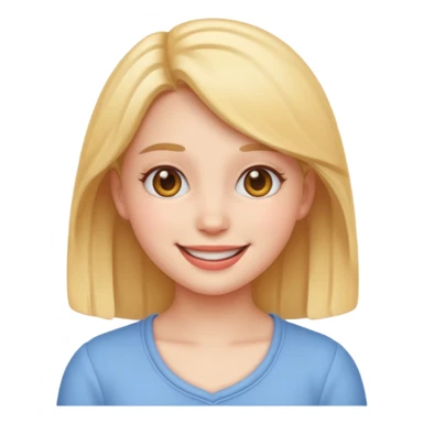 “Emoji girl, soft girl aesthetic sticker