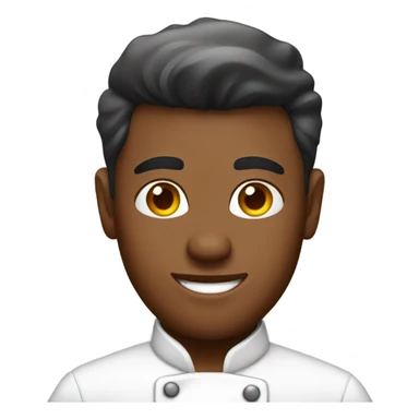 male chef with stylish earrings sticker