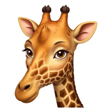 Woman with a giraffe neck  sticker