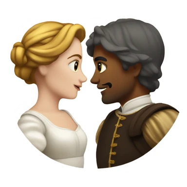 Romeo and Juliet of European appearance sticker
