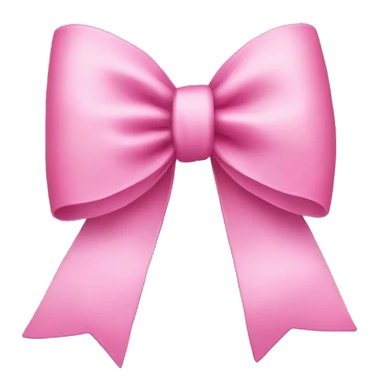 Pink bow sticker