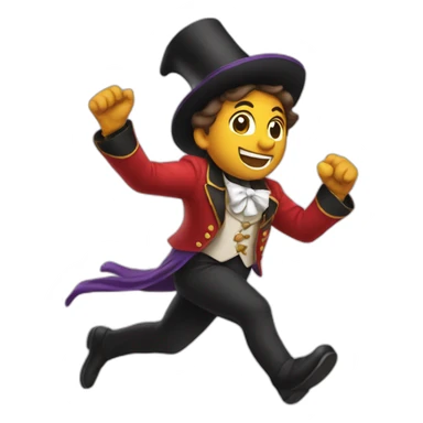 Magicien running sticker