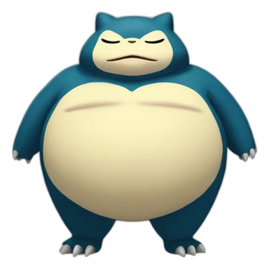 Skinny snorlax sticker