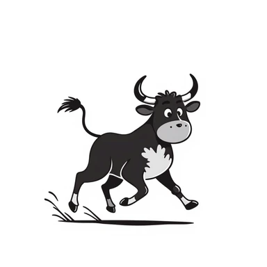 Bull sticker