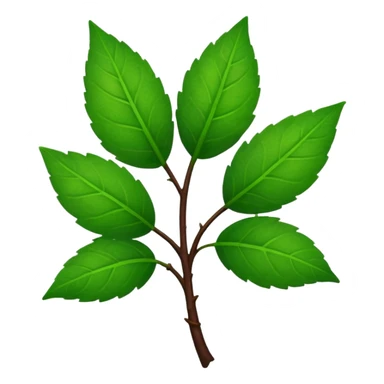 convert the green colour stem part into dark brown colour sticker