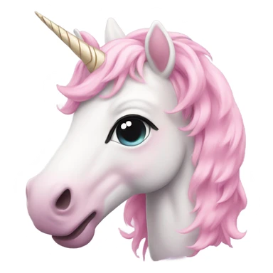 pink pastel unicorn with wings sticker